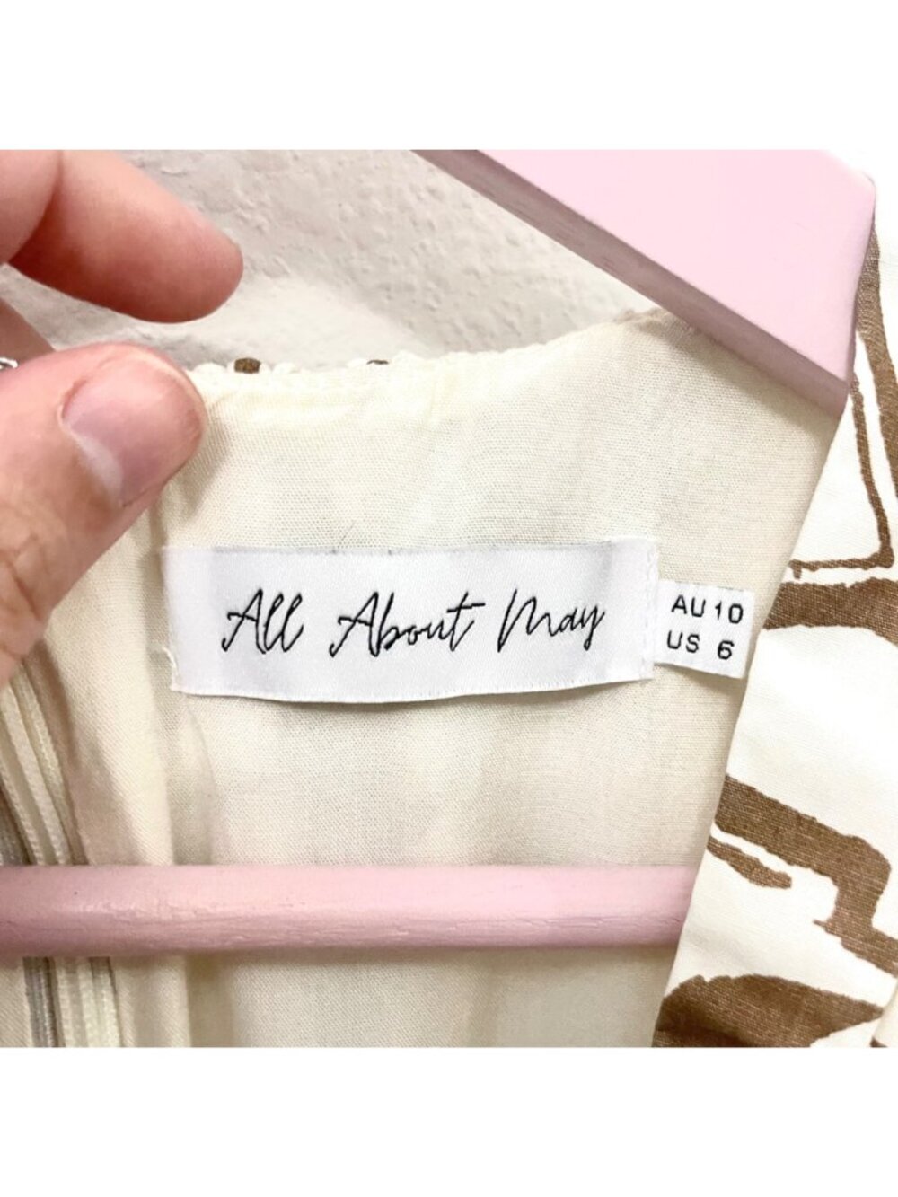 All About May Through the Trees Maxi Dress White Size US 6 - Picture 5 of 8